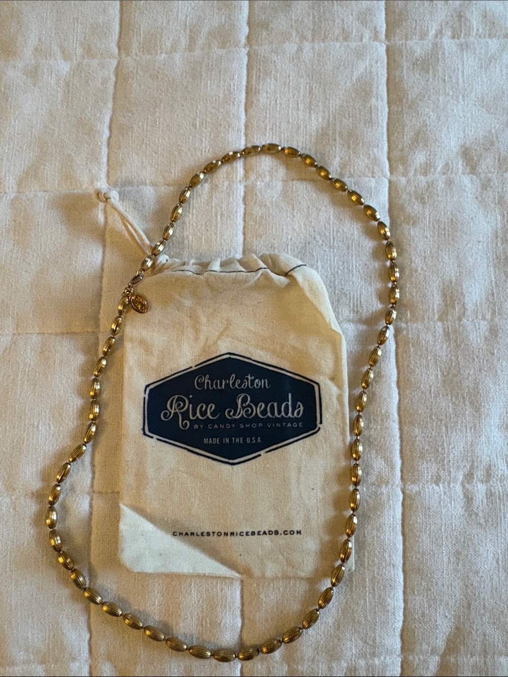 Charleston rice bead Necklace